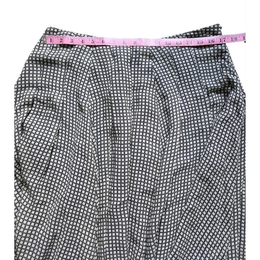 Jones New York 100% Silk Midi Skirt A Line Geometric Print Lined Womens 12 - Picture 7 of 8